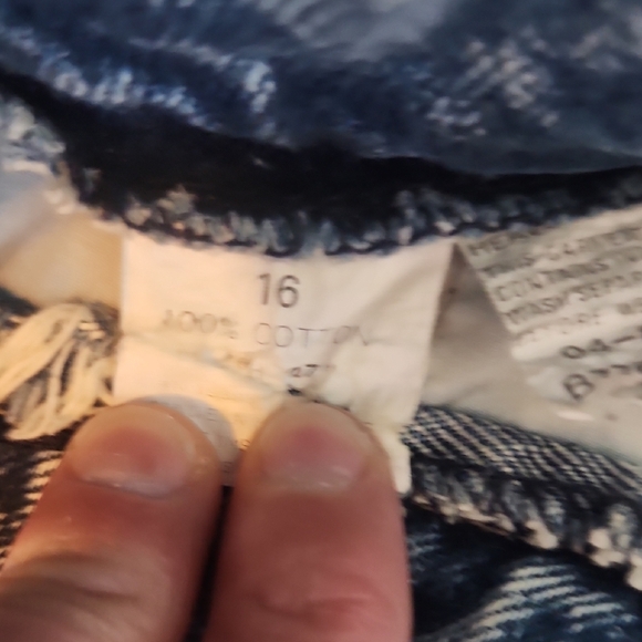 Brittania 80's Vintage Acid Wash Denim Jeans High Waist Sz 16 - Picture 5 of 7